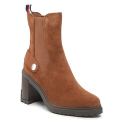 Tommy Hilfiger Tronchetti Tommy Hilfiger Outdoor High Heel Boot FW0FW06739 Natural Cognac GTU