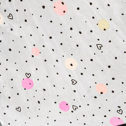 

Парасоля Happy Rain Long Domeshape Dots & Hearts 40983 Transparant, Білий