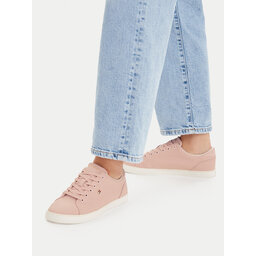 Tommy Hilfiger Sneakers aus Stoff Tommy Hilfiger Th Low Profile Vulc Canvas FW0FW09102 Rosa