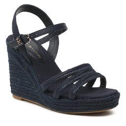 Tommy Hilfiger Espadrillas Tommy Hilfiger Essential Basic Wedge Sandal FW0FW07220 Space Blue DW6