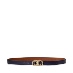 Lauren Ralph Lauren Дамски колан Lauren Ralph Lauren Oval Rev 25 412883714005 French Navy/Lauren Tan