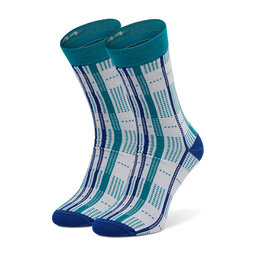 Cup of Sox Șosete Înalte Unisex Cup of Sox Krata Na Lata Niebieskie