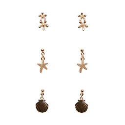 Pieces Kolczyki Pieces 17135483 Gold Colour 4147172