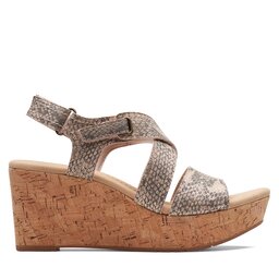 

Босоніжки Clarks Rose Way 26171319 Beige Metallic, Бежевий