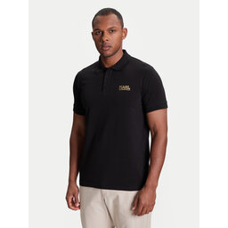 KARL LAGERFELD KARL LAGERFELD Pólóing 745088 553235 Fekete Regular Fit