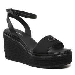 Calvin Klein Еспадрили Calvin Klein Wedge 50Hh W/Hw HW0HW01490 Black/Mono 0GN