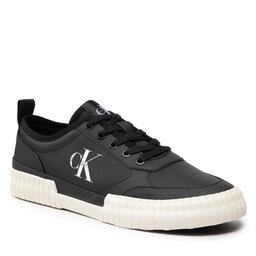 Calvin Klein Jeans Сникърси Calvin Klein Jeans Skater Vulcanized Laceup Rcotton YM0YM00414 Black BDS