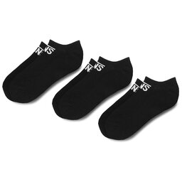 Vans Sada 3 párů dámských vysokých ponožek Vans Classic Kick 6.5 VN000XSSBLK Černá