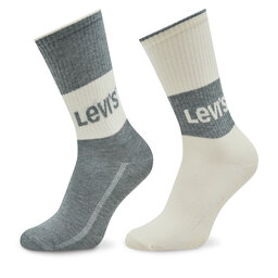Levi's® Set di 2 paia di calzini lunghi da donna Levi's® 701218215 Grey Combo