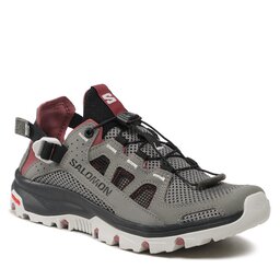 Salomon Apavi Salomon Techamphibian 5 L47207000 Pewter/Black/Wild Ginger