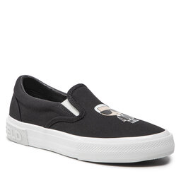 KARL LAGERFELD Tenis superge KARL LAGERFELD KL60300 Black Canvas
