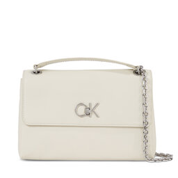 Calvin Klein Handväska Calvin Klein Re-Lock Ew Conv Crossbody K60K611084 Dk Ecru PC4