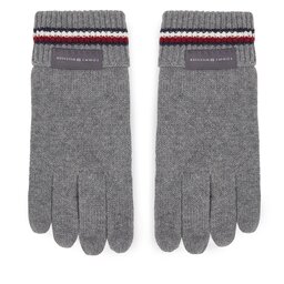 Tommy Hilfiger Мъжки ръкавици Tommy Hilfiger Corporate Knit Gloves AM0AM11488 Grey Melange P4A