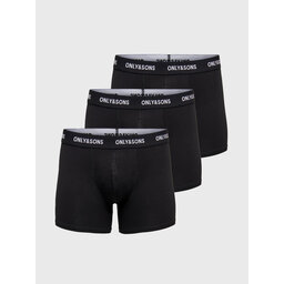 Only & Sons Only & Sons Σετ μποξεράκια 3 τμχ Fitz 22023854 Μαύρο