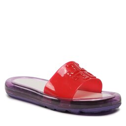 Tory Burch Șlapi Tory Burch Bubble Jelly 85010 Tory Red/Deep Purple/Light Cream 960
