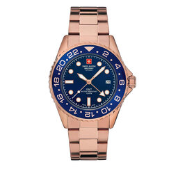 Swiss Alpine Military Ρολόι Swiss Alpine Military 7052.1165 Blue/Rose Gold/Rose Gold