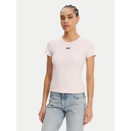 HUGO HUGO Marškinėliai Easy 50523924 Rožinė Slim Fit