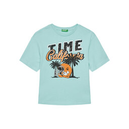 United Colors Of Benetton United Colors Of Benetton T-Shirt 3I1XC10O4 Μπλε Regular Fit