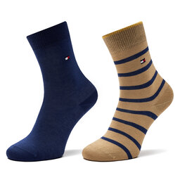 Tommy Hilfiger Set di 2 paia di calzini lunghi da bambini Tommy Hilfiger 701229939 Blu