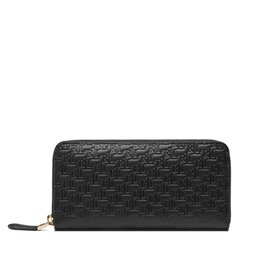 Lauren Ralph Lauren Голям дамски портфейл Lauren Ralph Lauren Zip Cont Wlt 432883655001 Black