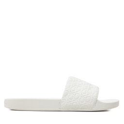Calvin Klein Klapki Calvin Klein Slide Saff Mono HW0HW02106 Biały