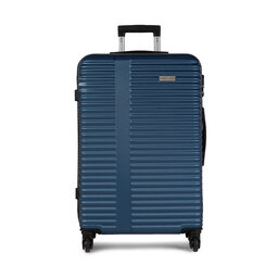 Semi Line Μεγάλη Σκληρή Βαλίτσα Semi Line T5523-5 Granatowy