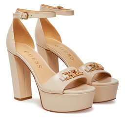 Guess Szandál Guess FLJSET LEA03 Ekru