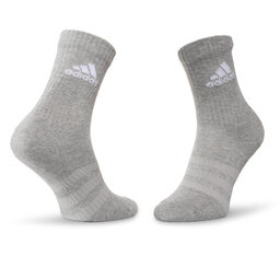 Набір з 3 пар низьких шкарпеток unisex adidas Cush Crw 3Pp DZ9355 Mgreyh/Mgreyh/Black, Білий