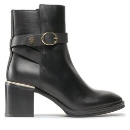 Tommy Hilfiger Μποτάκια Tommy Hilfiger Belt Heeled FW0FW06766 Μαύρο