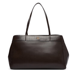 Calvin Klein Handtasche Calvin Klein Ck Croc Snap Large Tote LV04F3904G Dunkelbraun
