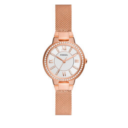 Fossil Годинник Fossil Virginia ES5111 Rose Gold/Silver