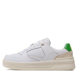 

Снікерcи Tommy Hilfiger Leather Basket Sneaker FW0FW06951 White/Galvanicgreen 0K6, Білий