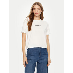 Guess Jeans Guess Jeans T-Shirt W5RI42 K8HM0 Weiß Regular Fit