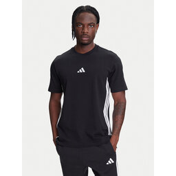 adidas adidas Marškinėliai Essentials 3-Stripes JD1906 Juoda Regular Fit