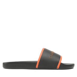 

Шльопанці Calvin Klein Jeans Slide Institutional YM0YM00360 Black/Orange 0JH, Чорний