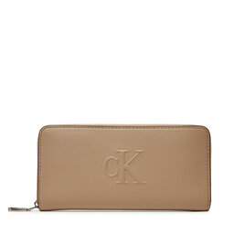 Calvin Klein Jeans Liels sieviešu maks Calvin Klein Jeans LV04K1005G Bēšs