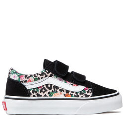 

Кросівки Vans Old Skool V VN0A4BUV7TJ1 (Leopard Flora) Blk/Trwht, Чорний