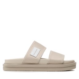 

Шльопанці Calvin Klein Jeans Sandal Doublebar Badge YM0YM00642 Eggshell ACF, Бежевий