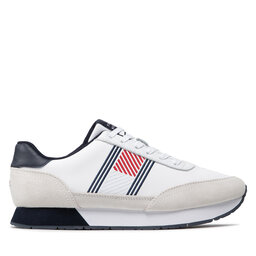 

Снікерcи Tommy Hilfiger Essential Runner Flag Leather FM0FM03928 White YBR, Білий