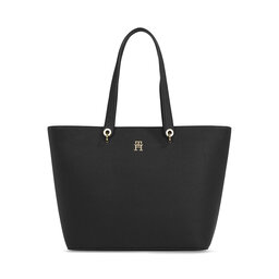 Tommy Hilfiger Τσάντα Tommy Hilfiger Th Emblem Tote AW0AW15178 Black BDS