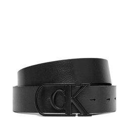 Calvin Klein Muški remen Calvin Klein Curve Monogram Buckle 32Mm Rev LV04D7021G Crna