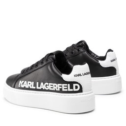 

Снікерcи KARL LAGERFELD KL62210 Black/White Lthr, Чорний