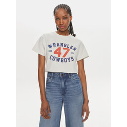 Wrangler Wrangler Marškinėliai 112350277 Écru Regular Fit