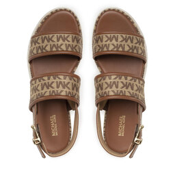 

Босоніжки MICHAEL Michael Kors Presley Platform Sandal 40S2PRFA1Y Beige/Ebony, Коричневий