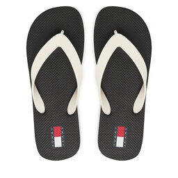 Tommy Jeans Zehentrenner Tommy Jeans Tjw Logo Summer Sandal EN0EN02979 Schwarz
