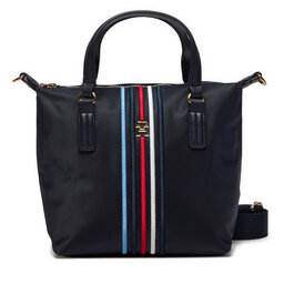 Tommy Hilfiger Geantă Tommy Hilfiger Poppy Small Tote Corp AW0AW15986 Bleumarin