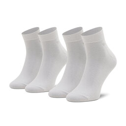 Calvin Klein Sada 2 párů pánských nízkých ponožek Calvin Klein 701218706 White 002