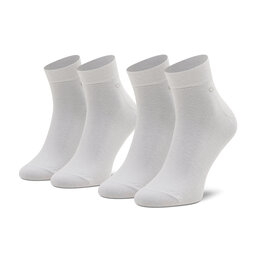 Calvin Klein Σετ κοντές κάλτσες ανδρικές 2 τεμαχίων Calvin Klein 701218706 White 002