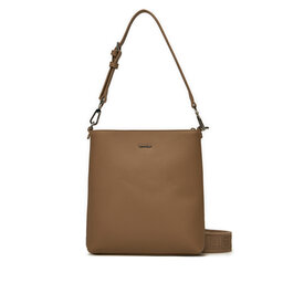 Calvin Klein Kabelka Calvin Klein Ck Must Small Bucket_Caviar K60K613129 Hnědá