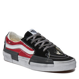Vans Textilskor Vans Sk8-Low Reconstruct VN0009QS4581 Black/Red